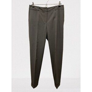 Lafayette 148 New York Wool Trousers Pants with Cuff Green/Gray Color Size 6